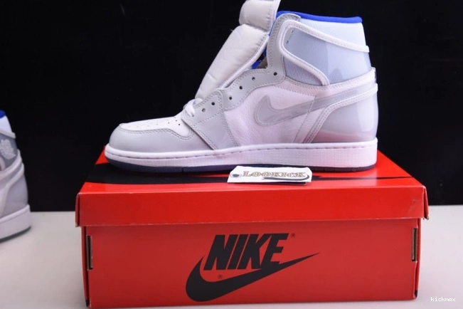 Rep High Racer 1 Zoom CK6637-104 Blue Jordan White Retro Air 0709